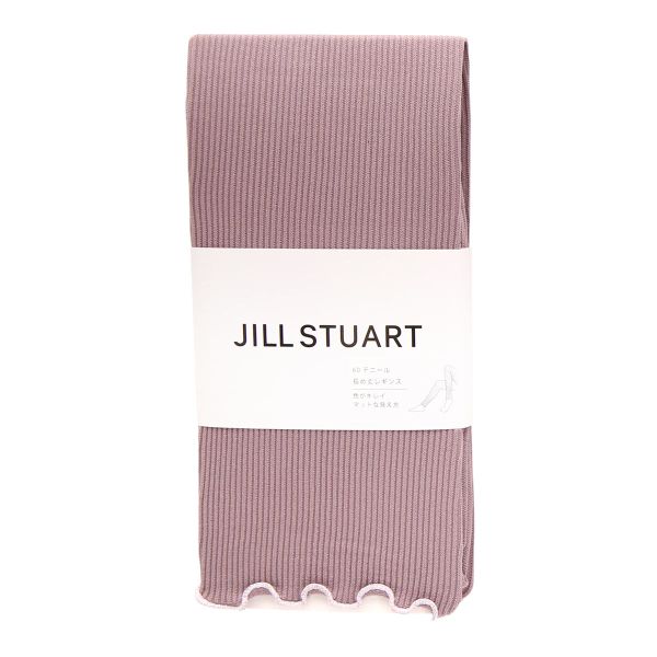 ジルスチュアート JILLSTUART 60デニール リブレギンス 長め丈 M-L L-LL リブ編み 12分丈 カラーレギンス レッグウェア 60D 冷え 冷房対策
