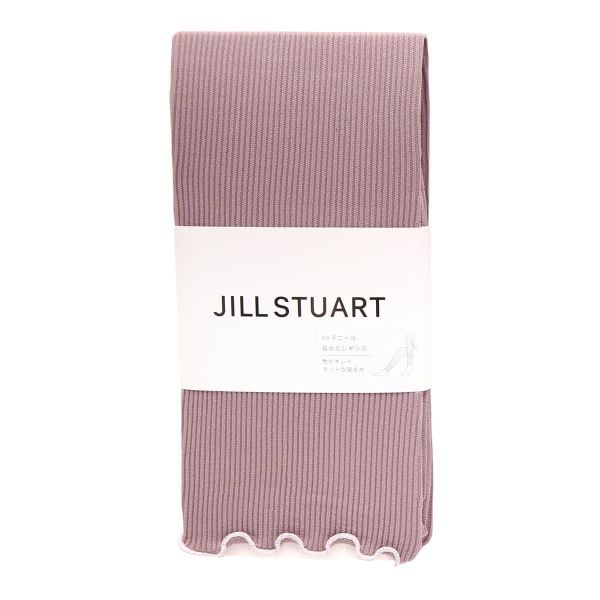 ジルスチュアート JILLSTUART 60デニール リブレギンス 長め丈 M-L L-LL リブ編み 12分丈 カラーレギンス レッグウェア 60D 冷え 冷房対策