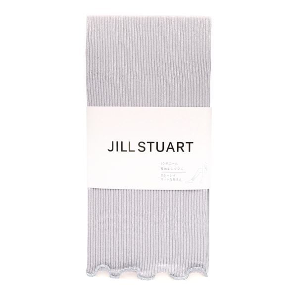 ジルスチュアート JILLSTUART 60デニール リブレギンス 長め丈 M-L L-LL リブ編み 12分丈 カラーレギンス レッグウェア 60D 冷え 冷房対策