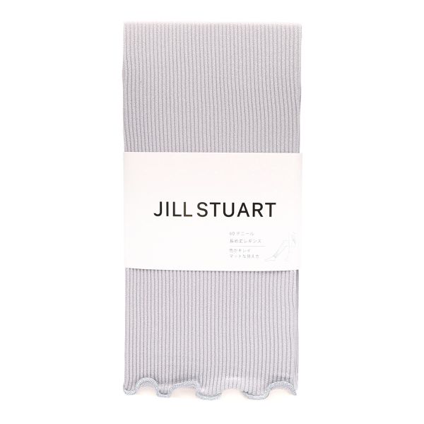 ジルスチュアート JILLSTUART 60デニール リブレギンス 長め丈 M-L L-LL リブ編み 12分丈 カラーレギンス レッグウェア 60D 冷え 冷房対策