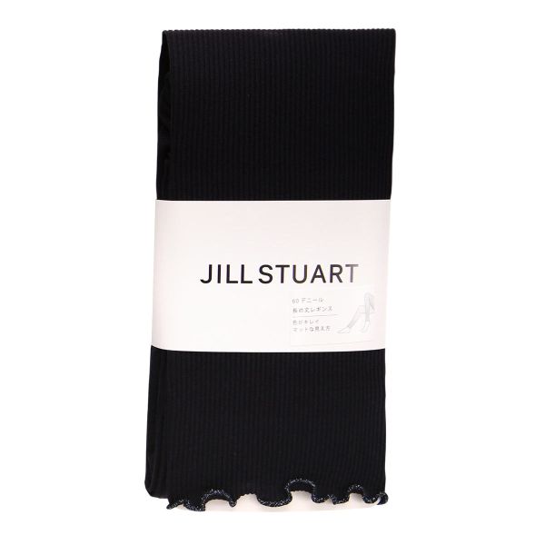 ジルスチュアート JILLSTUART 60デニール リブレギンス 長め丈 M-L L-LL リブ編み 12分丈 カラーレギンス レッグウェア 60D 冷え 冷房対策