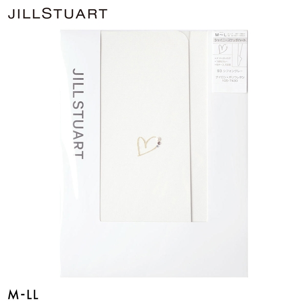 ジルスチュアート ハートモチーフ ストッキング レディース パンスト M-L L-LL 大きいサイズ JILL STUART
