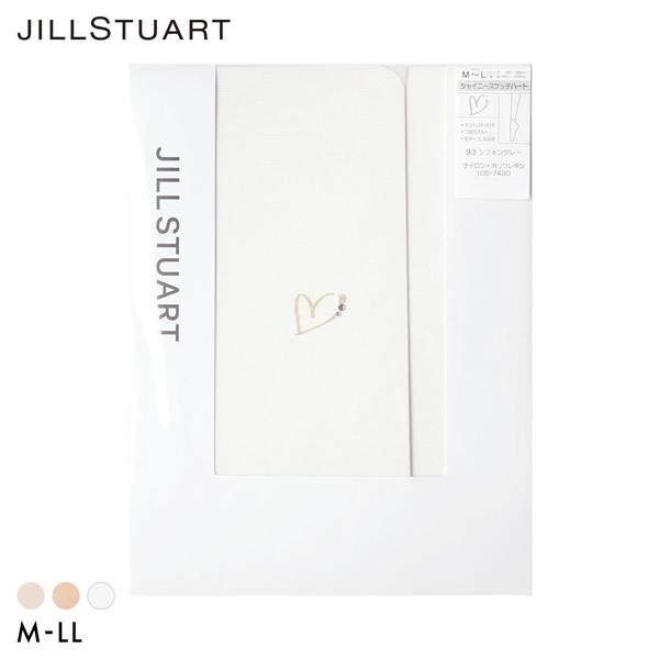 ジルスチュアート ハートモチーフ ストッキング レディース パンスト M-L L-LL 大きいサイズ JILL STUART