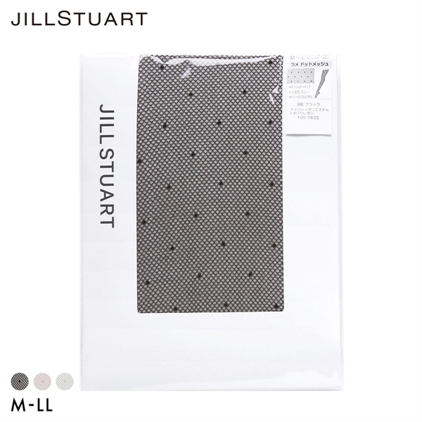 ジルスチュアート ラメドットメッシュ ストッキング レディース パンスト M-L L-LL JILL STUART