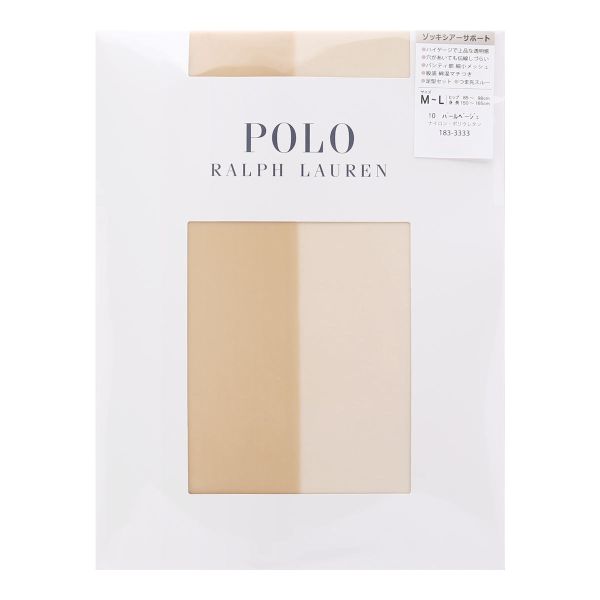 ポロ ラルフローレン POLO RALPH LAUREN ゾッキシアーサポート ストッキング S-M M-L L-LL つま先スルー レディース パンスト