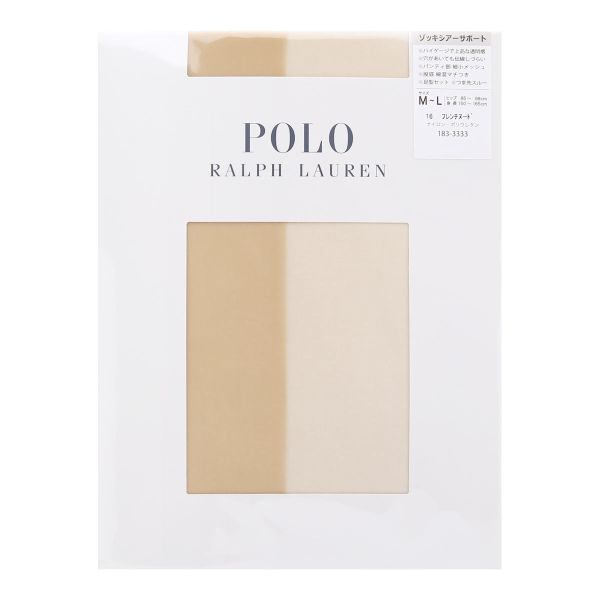 ポロ ラルフローレン POLO RALPH LAUREN ゾッキシアーサポート ストッキング S-M M-L L-LL つま先スルー レディース パンスト