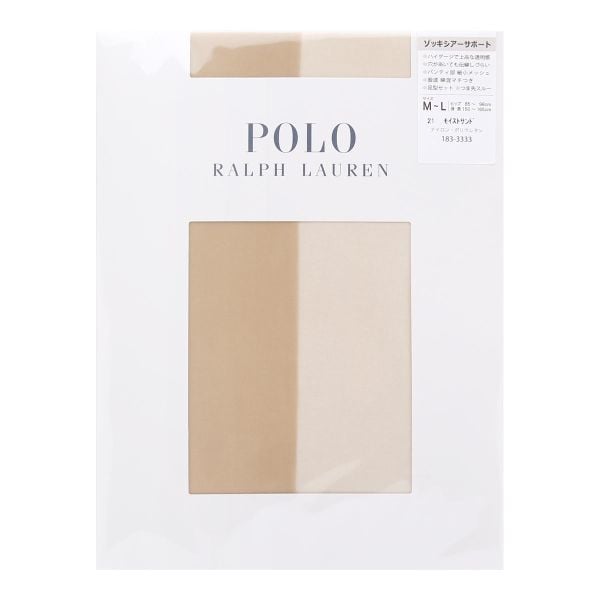 ポロ ラルフローレン POLO RALPH LAUREN ゾッキシアーサポート ストッキング S-M M-L L-LL つま先スルー レディース パンスト