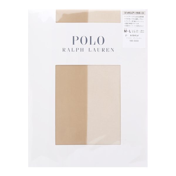 ポロ ラルフローレン POLO RALPH LAUREN ゾッキシアーサポート ストッキング S-M M-L L-LL つま先スルー レディース パンスト