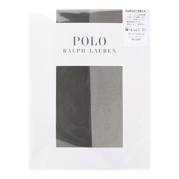 ポロ ラルフローレン POLO RALPH LAUREN ゾッキシアーサポート ストッキング S-M M-L L-LL つま先スルー レディース パンスト