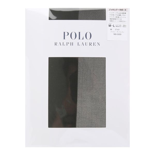 ポロ ラルフローレン POLO RALPH LAUREN ゾッキシアーサポート ストッキング S-M M-L L-LL つま先スルー レディース パンスト