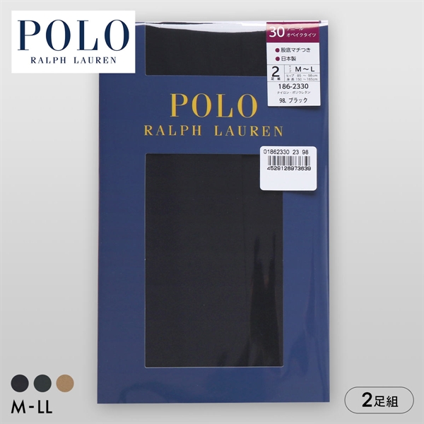 ポロ ラルフローレン 30デニール オペイクタイツ 2足セット レディース POLO RALPH LAUREN