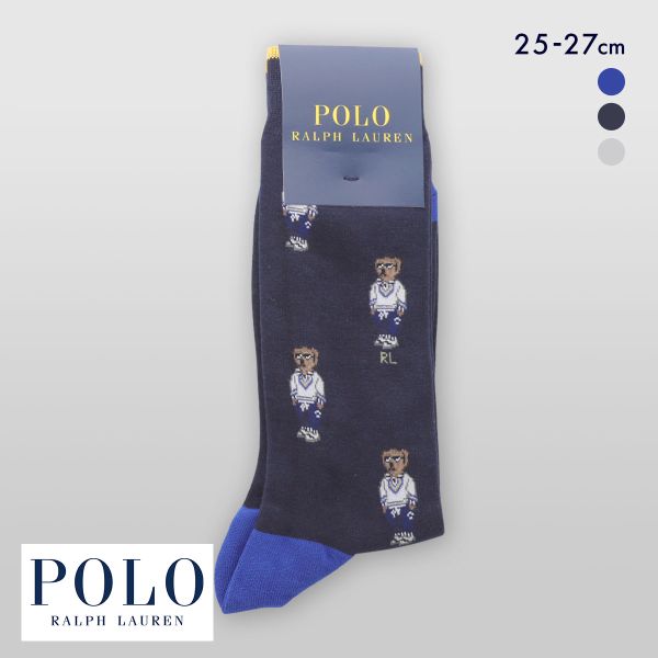 ポロ ラルフ ローレン アスレチックベア クルー丈 ソックス POLO RALPH LAUREN 紳士 靴下 メンズ カジュアル
