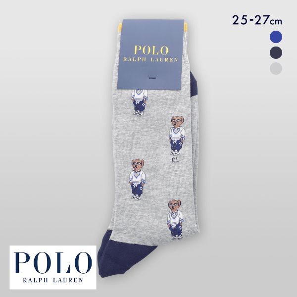 ポロ ラルフ ローレン アスレチックベア クルー丈 ソックス POLO RALPH LAUREN 紳士 靴下 メンズ カジュアル