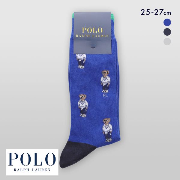 ポロ ラルフ ローレン アスレチックベア クルー丈 ソックス POLO RALPH LAUREN 紳士 靴下 メンズ カジュアル