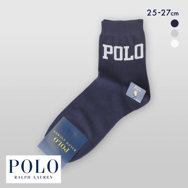 ポロ ラルフ ローレン POLOロゴ ショート丈 ソックス 紳士靴下 メンズ POLO RALPH LAUREN