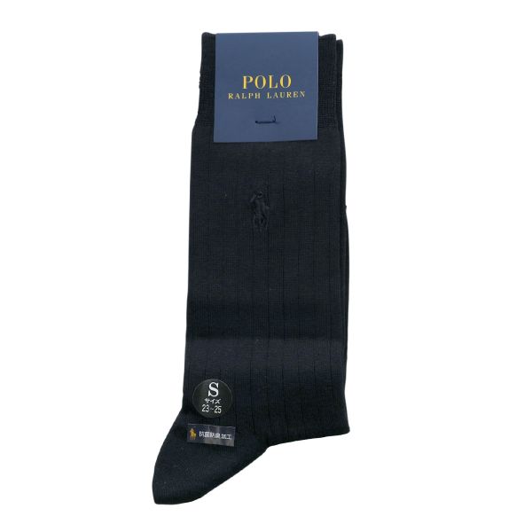 ポロ ラルフローレン POLO RALPH LAUREN Dress 抗菌防臭 ワンポイント刺繍 定番リブソックス 23-25 25-27 27-29 紳士 靴下 メンズ