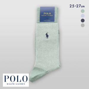 ポロ ラルフ ローレン ピンチェック クルー丈 ソックス メンズ ドレスカジュアル 靴下 ドレカジ POLO RALPH LAUREN