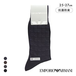 エンポリオ・アルマーニ イーグルロゴ クルー丈 ソックス メンズ ビジネス ドレス フォーマル  靴下 紳士 EMPORIO ARMANI