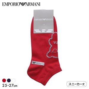 エンポリオ・アルマーニ マンガベア スニーカー丈 ソックス メンズ 紳士 靴下 カジュアル EMPORIO ARMANI