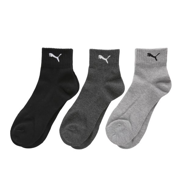 プーマ PUMA 3足組ソックス DEO CLEAN 消臭 ショート丈 メンズ 靴下 アーチサポート スポーツソックス つま先かかと補強入 24-28cm