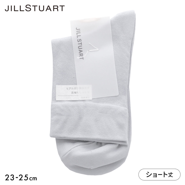 ジルスチュアート ナイロンプレーン ショートクルー丈 ソックス 靴下 レディース 23-25cm JILLSTUART