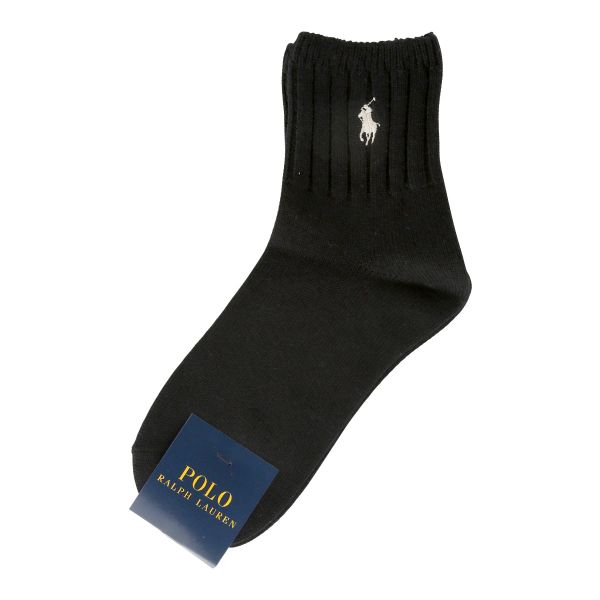 ポロ ラルフローレン POLO RALPH LAUREN オーガニックコットン混 ワンポイント刺繍 ローゲージ ソックス ショート丈 22-24 靴下 レディース