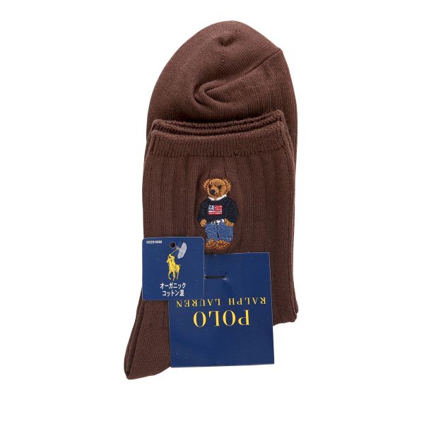 ポロ ラルフローレン POLO RALPH LAUREN オーガニックコットン混 ポロベア刺繍 ショートソックス 22-24 24-26 靴下 レディース