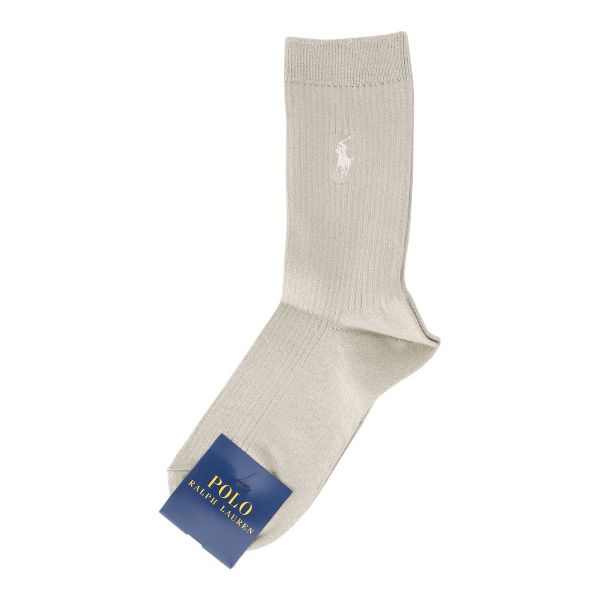ポロ ラルフローレン POLO RALPH LAUREN ワンポイント 定番 リブソックス クルー丈 22-24 24-26 靴下 レディース カジュアル ギフト スクール