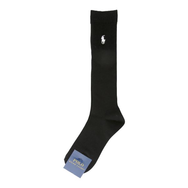ポロ ラルフローレン POLO RALPH LAUREN 32cm丈 ワンポイントロゴ刺繍 スクールソックス 22-24 靴下 レディース 学校 制服 仕事 ハイソックス