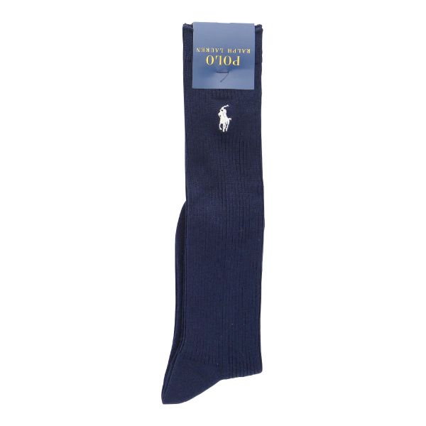 ポロ ラルフローレン POLO RALPH LAUREN 36cm丈 ワンポイントロゴ刺繍 スクールソックス 22-24 靴下 レディース 学校 制服 仕事 ハイソックス