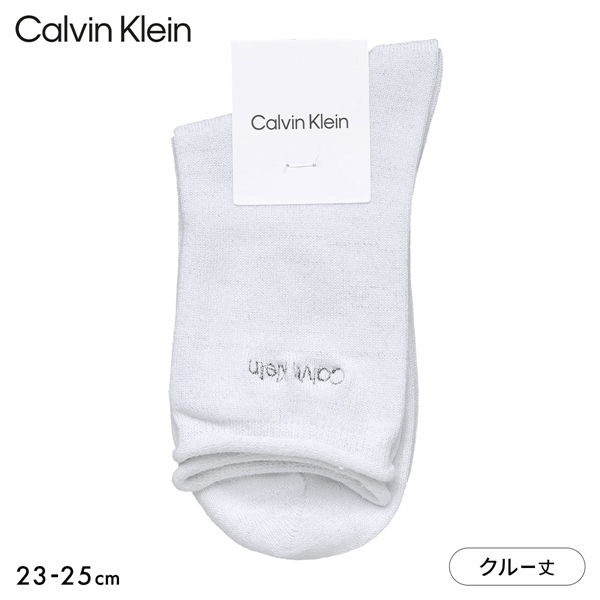 カルバン・クライン ラメ クルー丈 ソックス レディース 婦人 靴下 Calvin Klein カルバンクライン