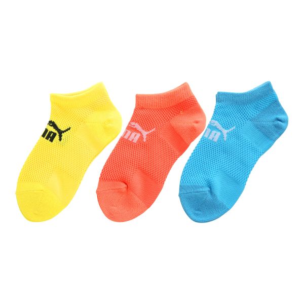 プーマ PUMA ビッグメッシュで通気性UP 3足組ソックス スニーカー丈 キッズ ジュニア 靴下 スポーツ 消臭加工