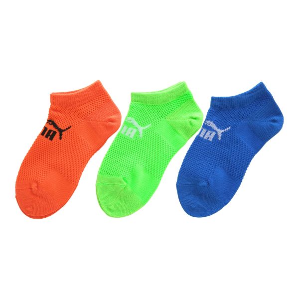 プーマ PUMA ビッグメッシュで通気性UP 3足組ソックス スニーカー丈 キッズ ジュニア 靴下 スポーツ 消臭加工
