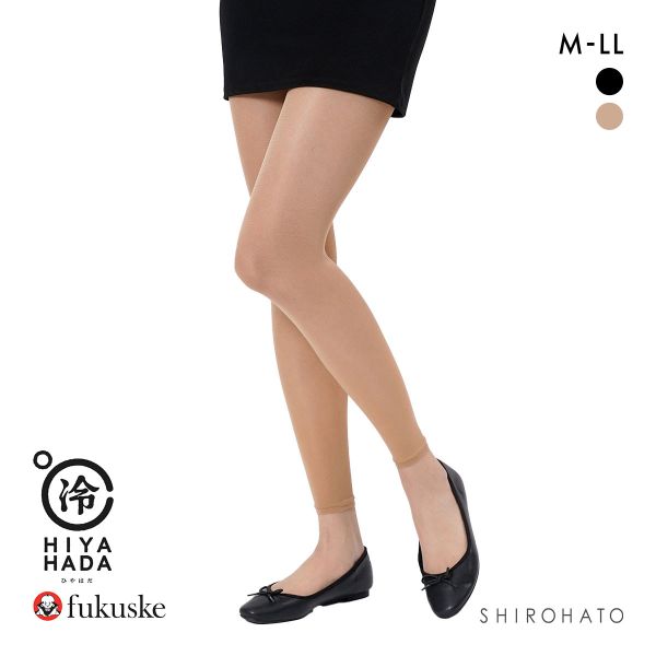 福助 ひやはだ 冷 40デニール相当 10分丈レギンス レディース fukuske HIYAHADA