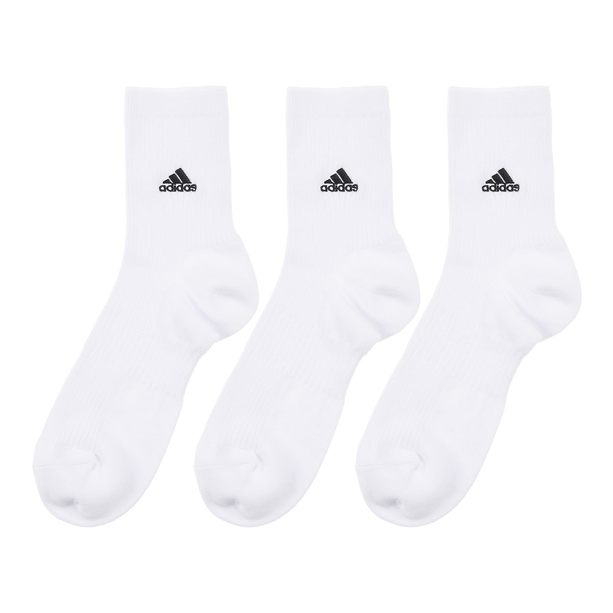アディダス adidas クォーター丈ソックス 靴下 メンズ 3足組 破れにくい 消臭 定番 ベーシック 24-26cm 26-28cm(WH-ホワイト-24-26cm)