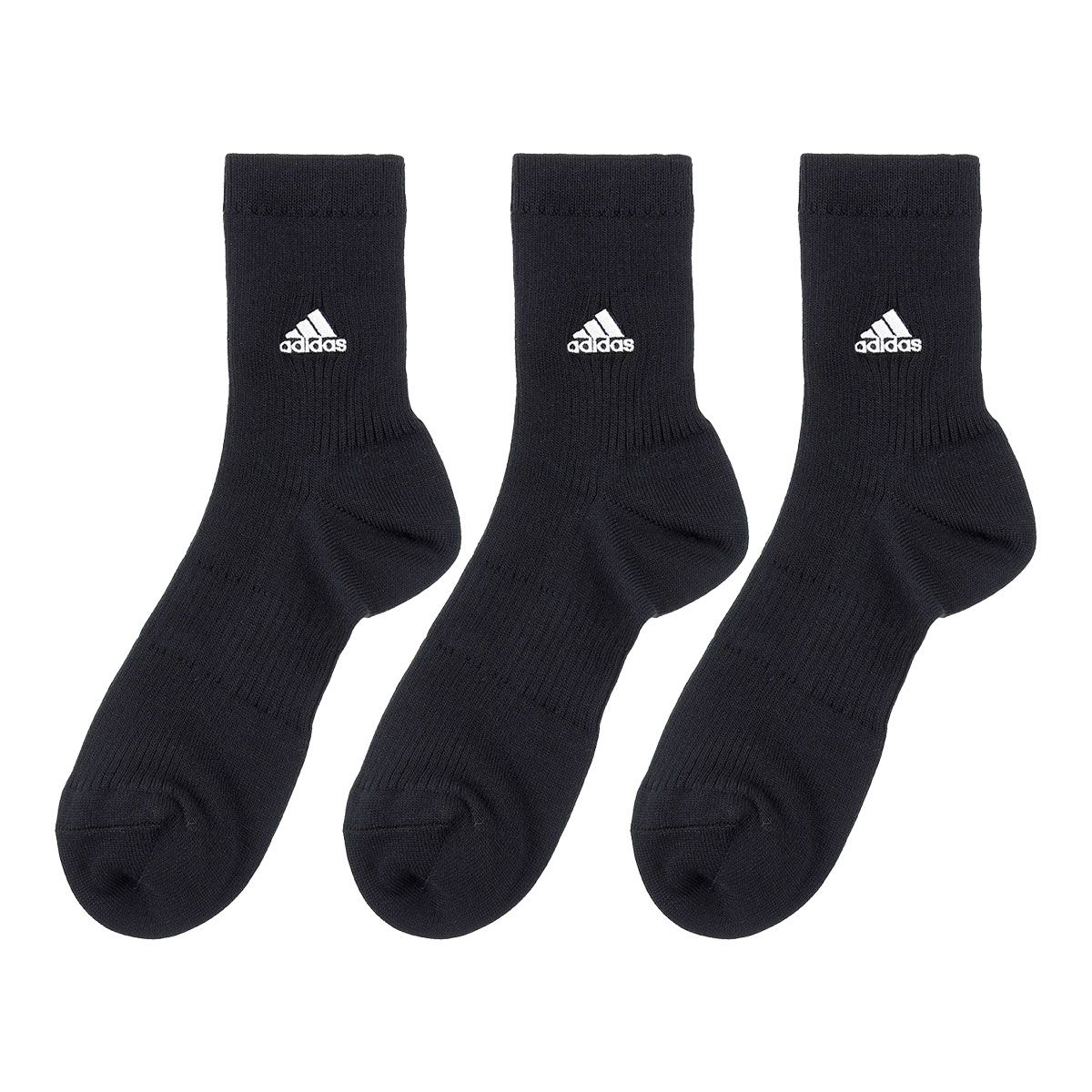 アディダス adidas クォーター丈ソックス 靴下 メンズ 3足組 破れにくい 消臭 定番 ベーシック 24-26cm 26-28cm(BK-ブラック-24-26cm)