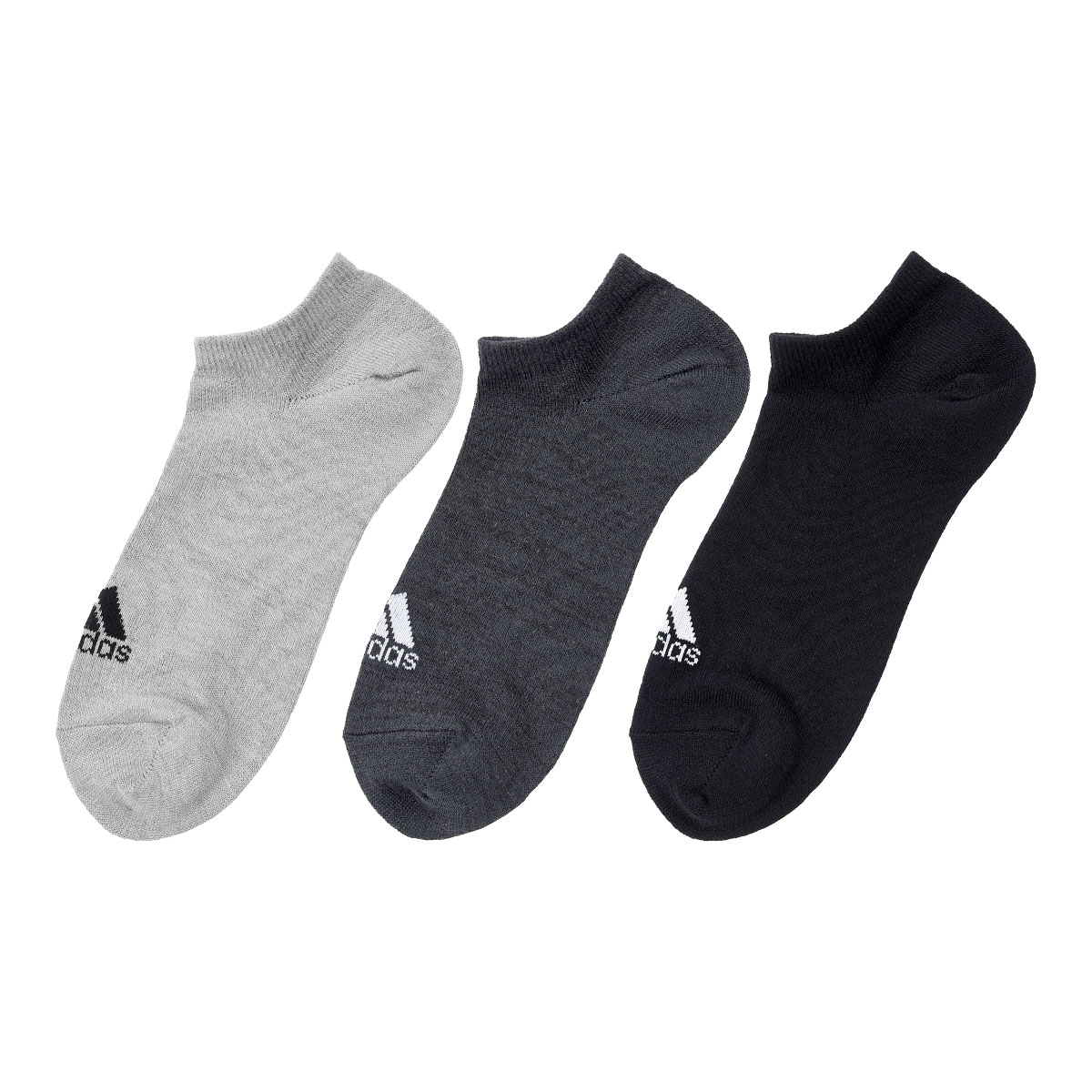 アディダス adidas スニーカー丈ソックス 靴下 メンズ 3足組 破れにくい 消臭 定番 ベーシック 24-26cm 26-28cm 28-30cm(MIX-ミックス-24-26cm)