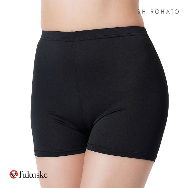 福助 fukuske DAILY満足 さらさら冷感 1分丈レギンス レディース インナー 接触冷感 オーバーパンツ