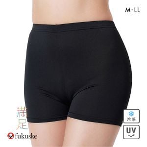 福助 fukuske DAILY満足 さらさら冷感 1分丈レギンス レディース インナー 接触冷感 オーバーパンツ