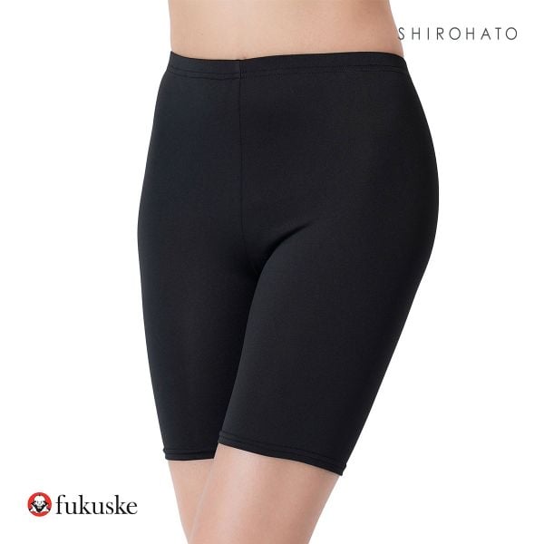 福助 fukuske DAILY満足 さらさら冷感 3分丈レギンス レディース インナー 接触冷感 オーバーパンツ