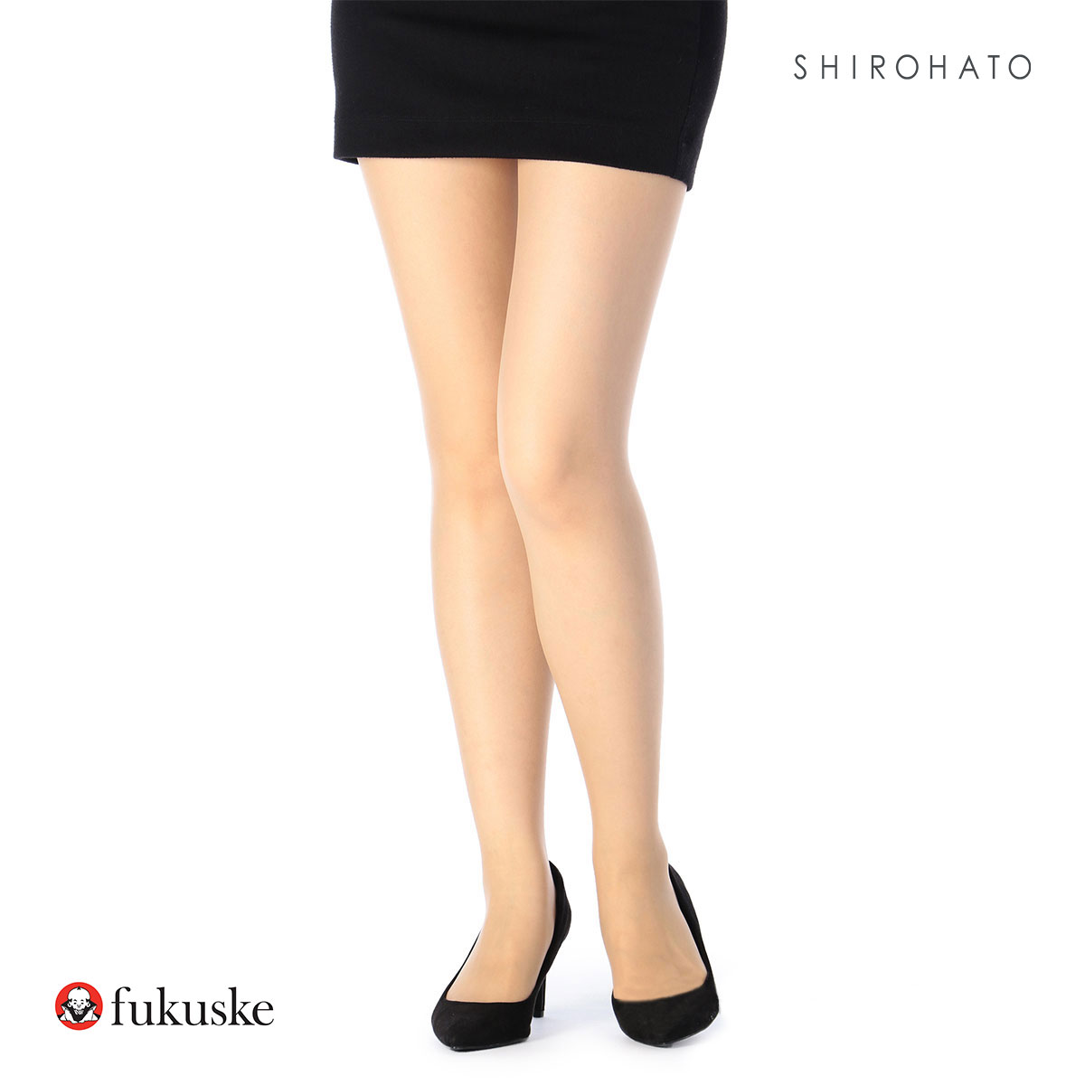 福助 fukuske おなかゆったり気分 ウエストゴムなし プレーン ストッキング 大きいサイズ レディース RELAXFIT パンスト JM-L(SB-サワーベージュ-JM-L)