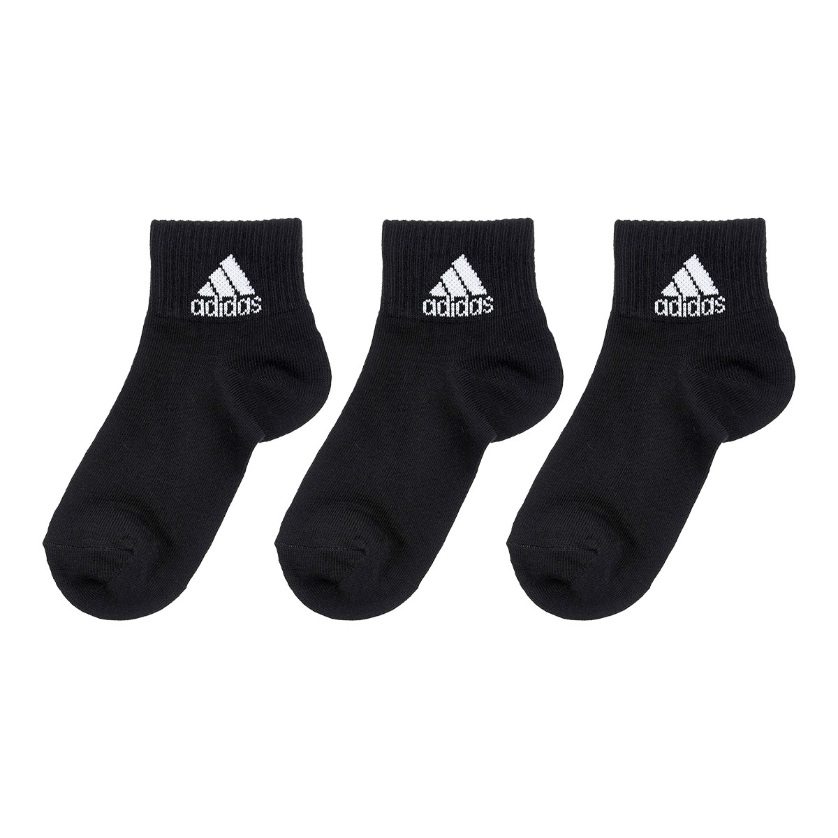 アディダス adidas キッズ ジュニア ショート丈 ソックス 3足組 ワンポイントロゴ スクールカラー 定番 19-21cm 21-23cm 23-25cm(BK-ブラック-19-21cm)