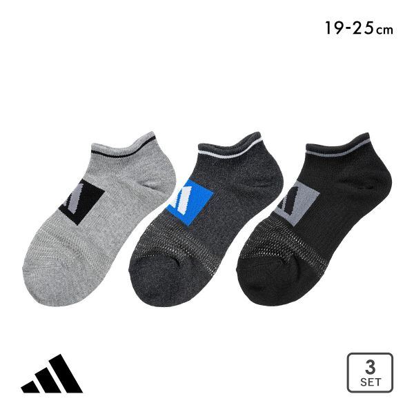 アディダス キッズ ジュニア スーパーメッシュ スニーカー丈 ソックス 3足セット 靴下 adidas 19-21cm 21-23cm 23-25cm