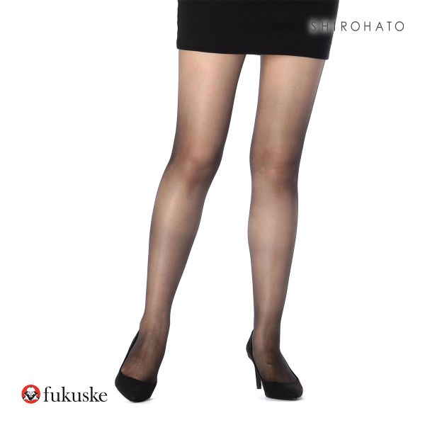 福助 fukuske 満足 伝線しにくい 着圧 ノンラン パンティストッキング 3足組 レディース パンスト