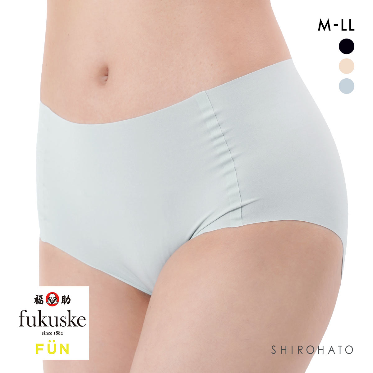 福助 FUN by FUKUSKE シームレス ショーツ レディース(SX-サックス-M)