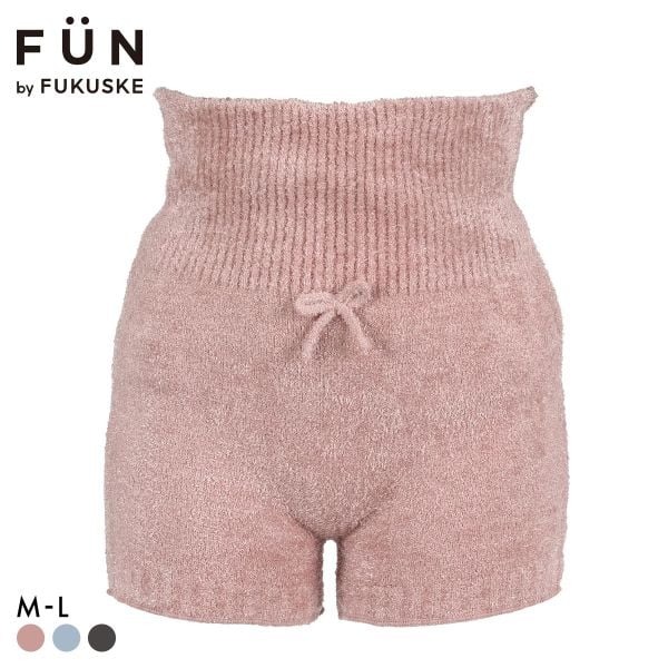 福助 FUN by FUKUSKE シャギー 腹巻付きパンツ レディース 腹巻 ルームウェア