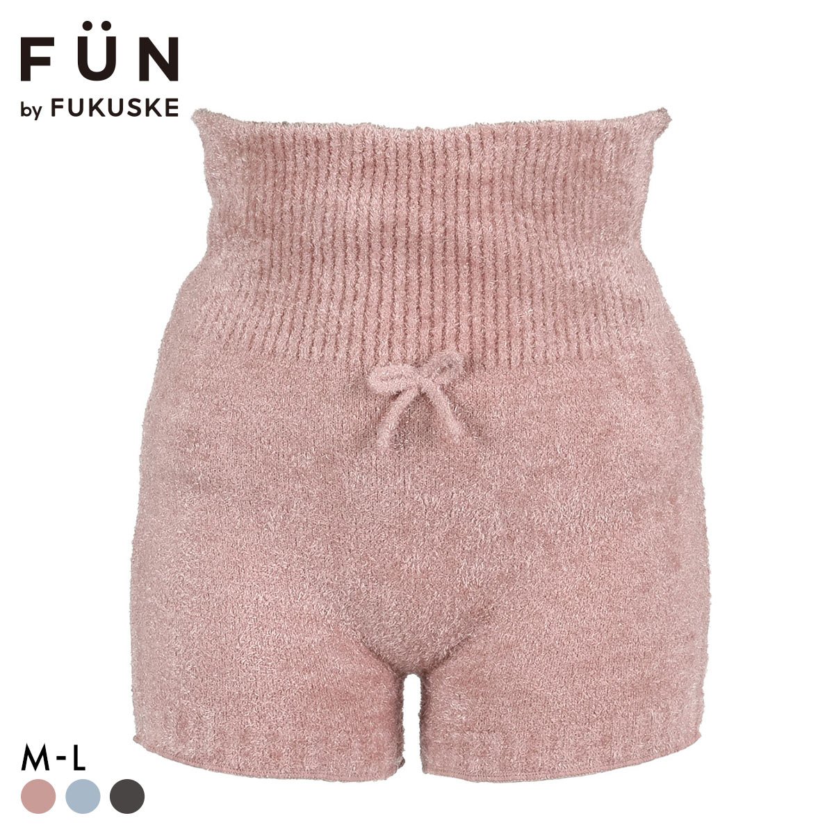 福助 FUN by FUKUSKE シャギー 腹巻付きパンツ レディース 腹巻 ルームウェア