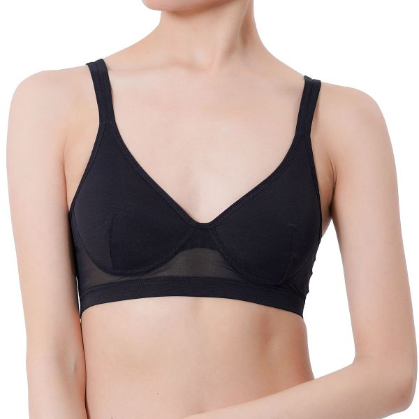 福助 fukuske ブラジャー ノンワイヤー メッシュブラ 単品