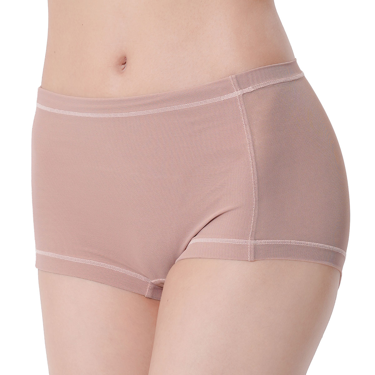 福助 Fukuske メッシュ ショーツ ボクサータイプ 単品(MO-モカ-M)