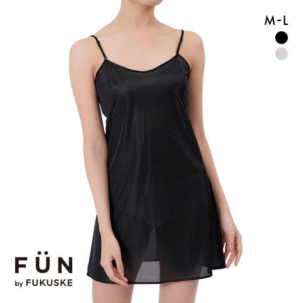 福助 fukuske FUN by FUKUSKE 着こなしキレイ スリップ レディース インナー ペチワンピ